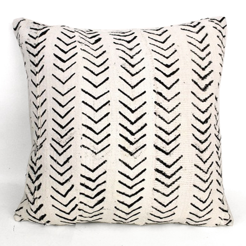 泥染めクッションカバー45x45細<<<白