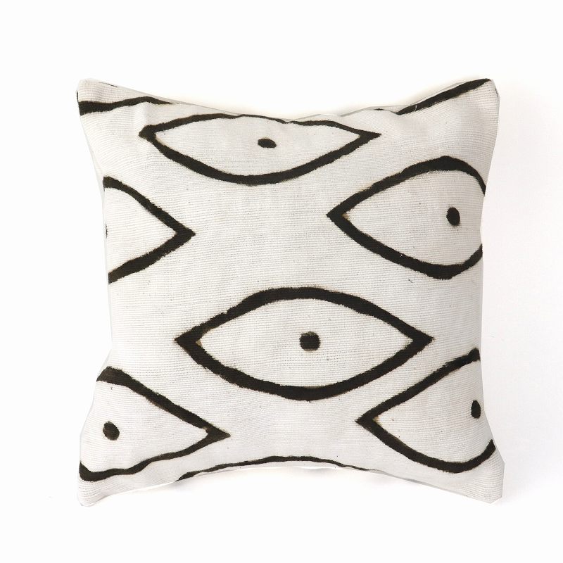 泥染めクッションカバー35X35目