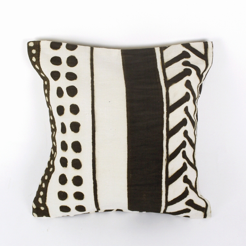 泥染めクッションカバー35x35 横ボ色々