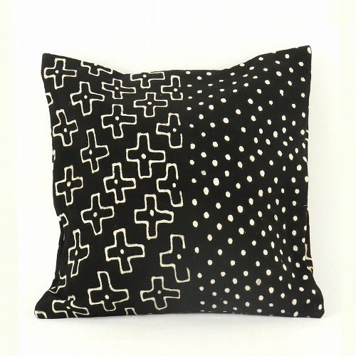 泥染めクッションカバー35X35伝統1