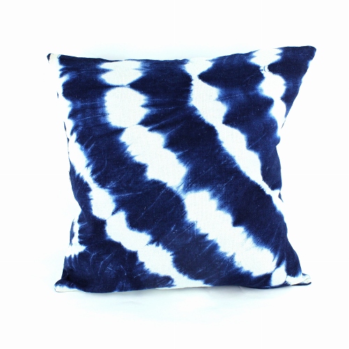 藍染めクッションカバー35X35 もやもや