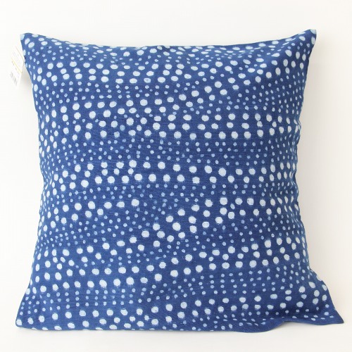 藍染クッションカバー45X45 woyo poin藍