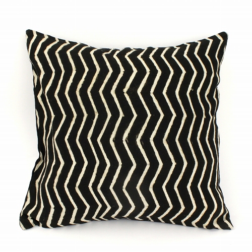 泥染クッションカバー45x45細波