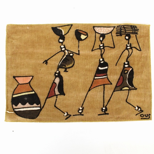 NDOMO泥染め絵布中1701一点