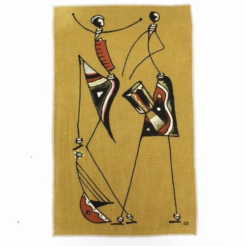 NDOMO泥染め絵布中1702一点