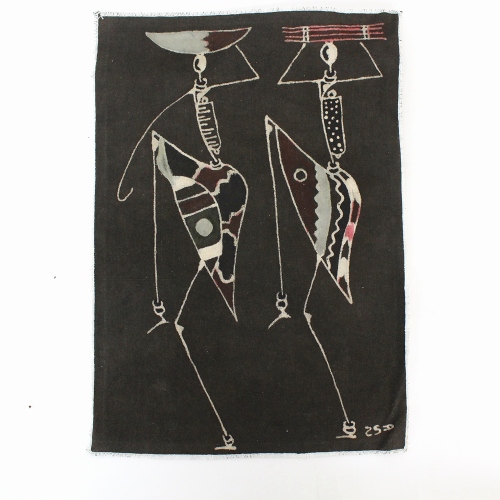 NDOMO泥染め絵布中1703一点