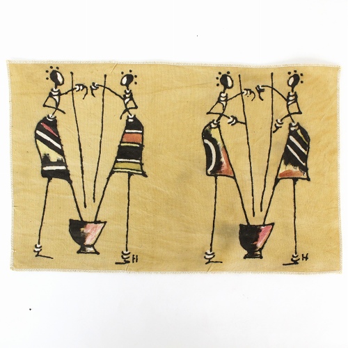 NDOMO泥染め絵布中1708一点