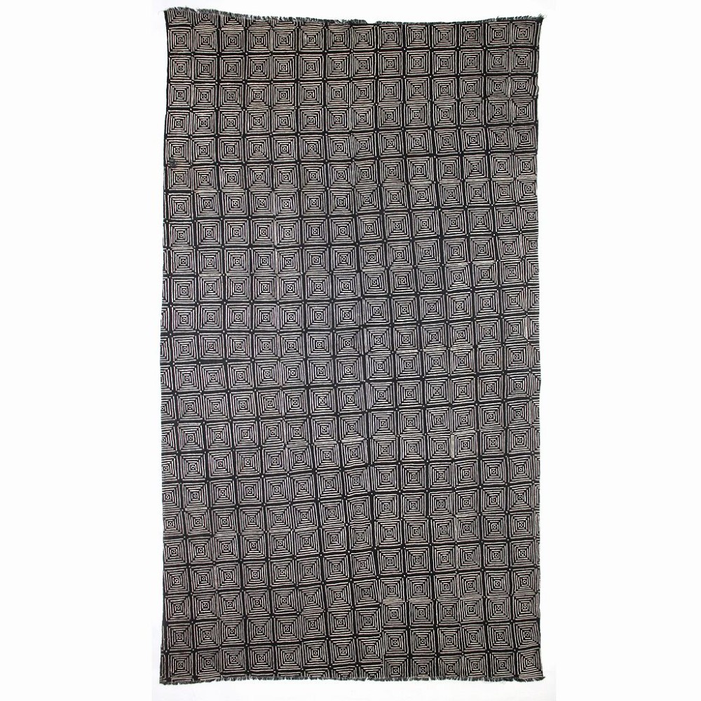 泥染めブランケットBENKADI細密 大 18　一点物