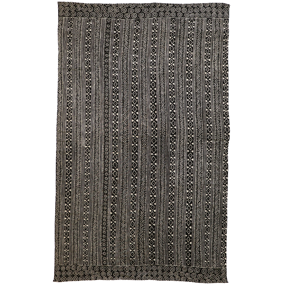 泥染めブランケットBENKADI細密 大 23　一点物