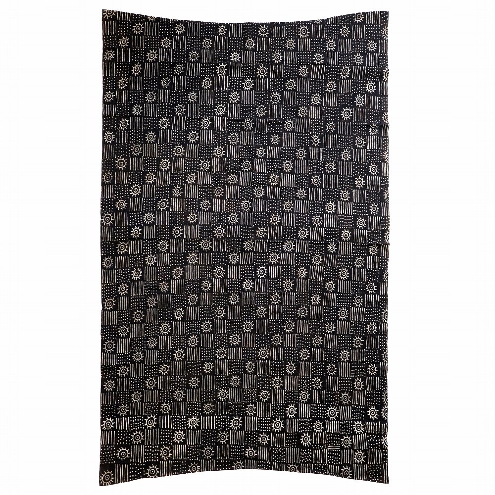 泥染めブランケットBENKADI細密 大 26　一点物