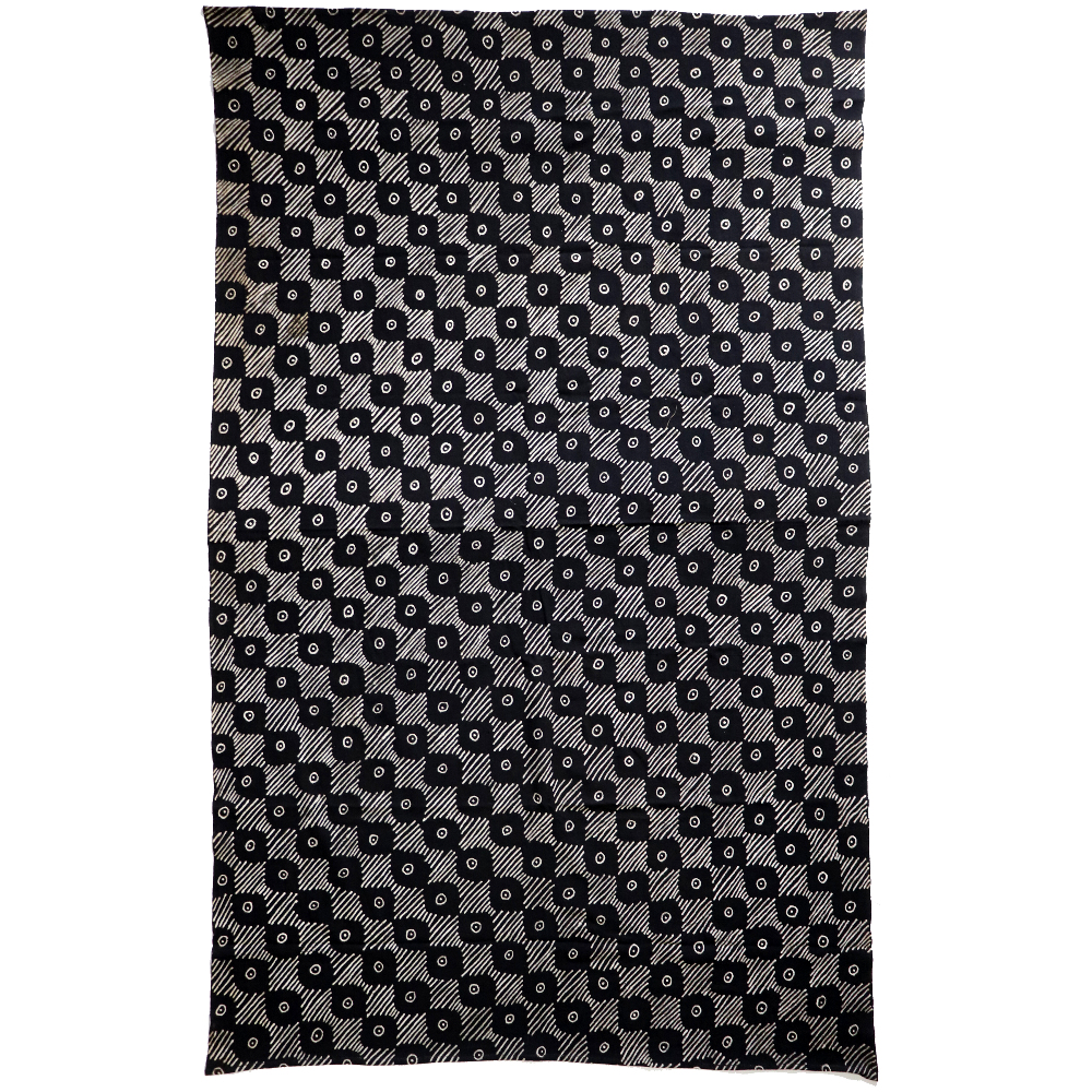 泥染めブランケットBENKADI細密 大 27　一点物