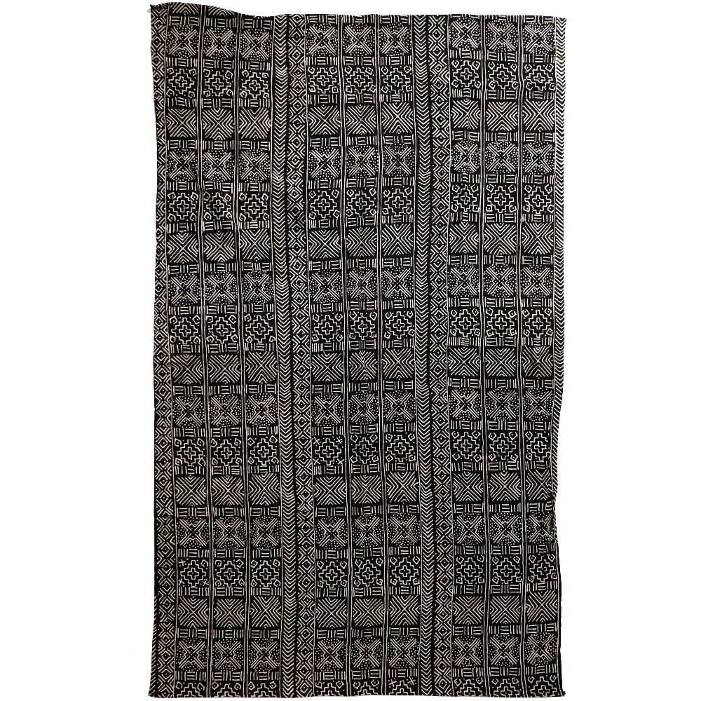 泥染めブランケットBENKADI細密 大 28　一点物