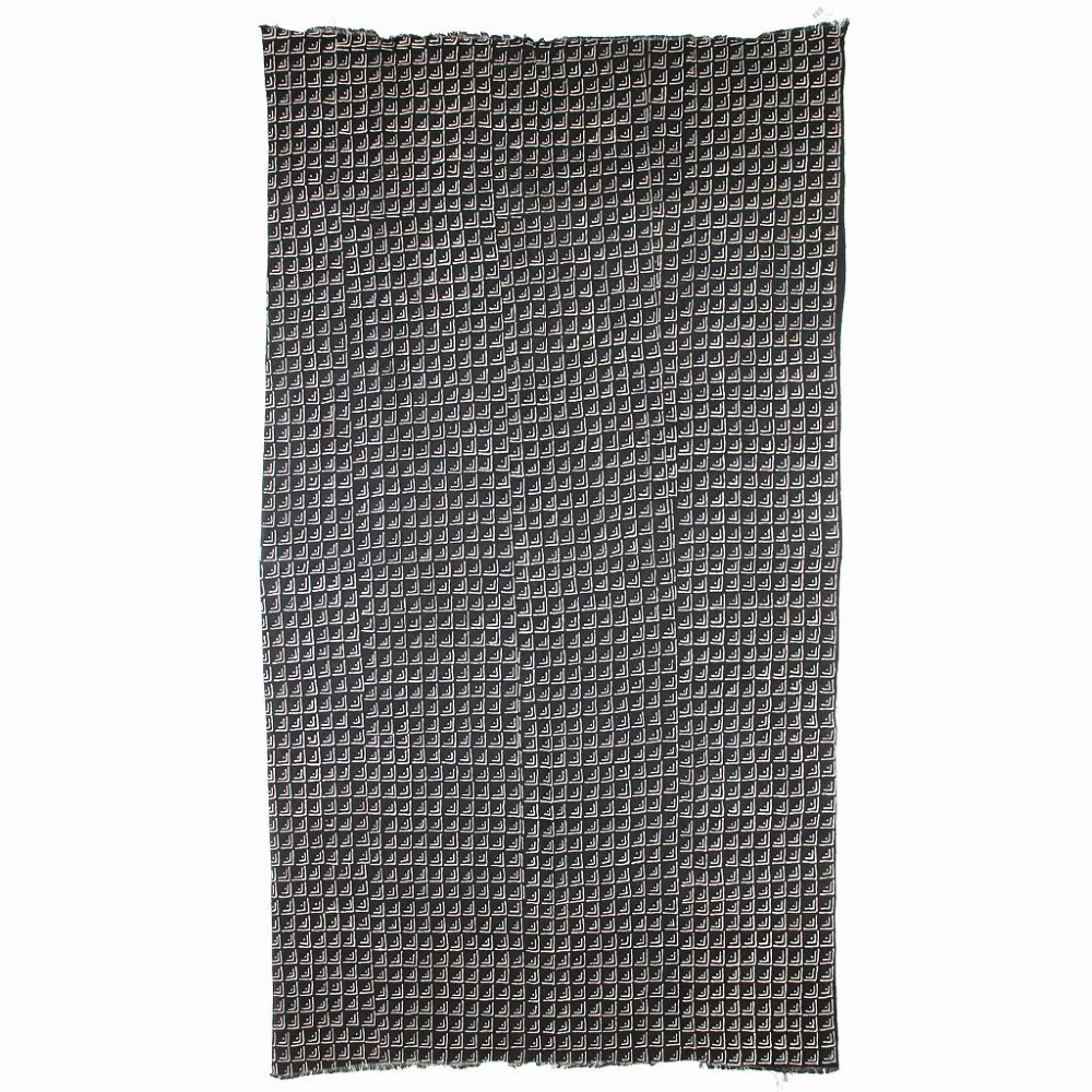 泥染めブランケットBENKADI細密 大 55　一点物