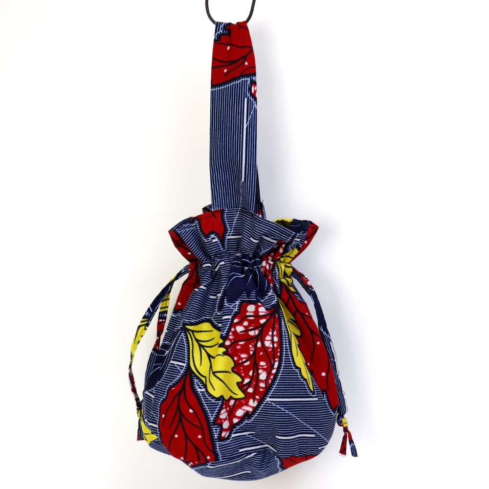 パーニュ 巾着バッグ 丸底 ワンハンドル 紅葉