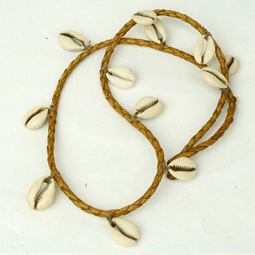 【SALE】子安貝 革網ベルトナチュ @2500→1000円