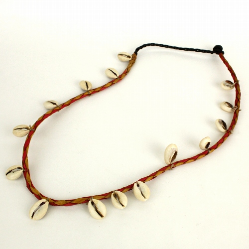 【SALE】子安貝 革網ベルトピンク @2500→1000円