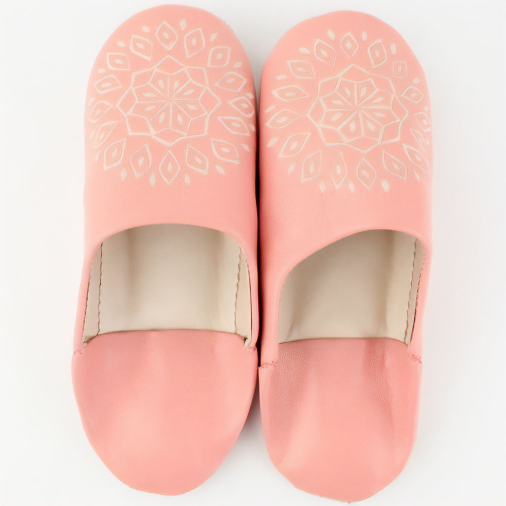 【SALE】彫り絵バブーシュ 39 S26サーモン @4000→2800