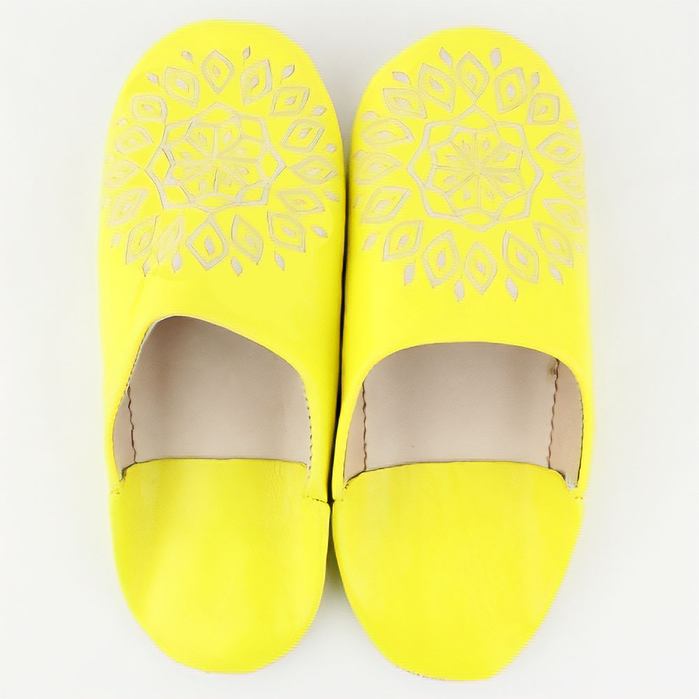 【SALE】彫り絵バブーシュ 39 S4黄 @4000→2800