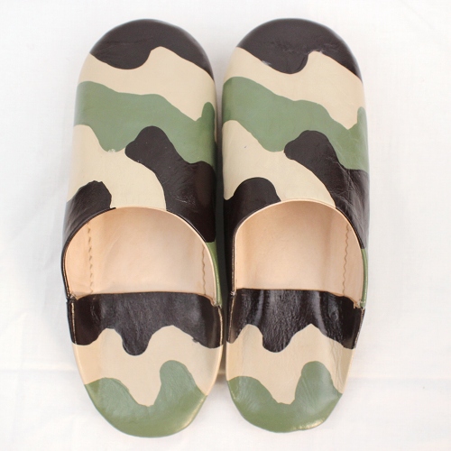 【SALE】マーブル模様バブーシュ 39 カモ柄 @4300→3000