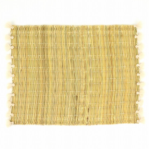 ランチョンマット ポンポン付き オフホワイト