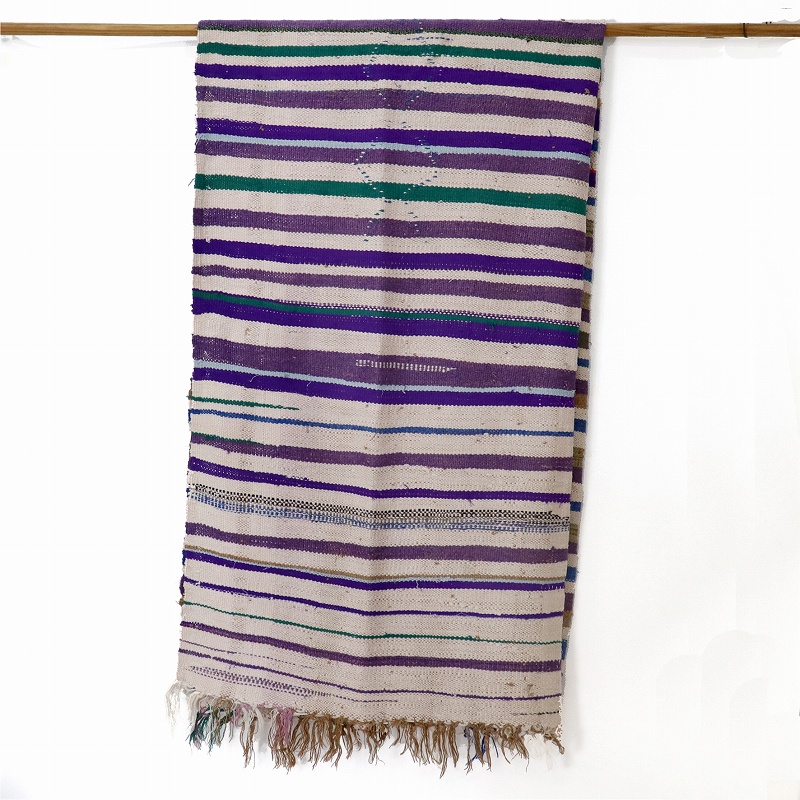 ビザラ(ハイク) チェック柄ベッドカバー 一点物-23