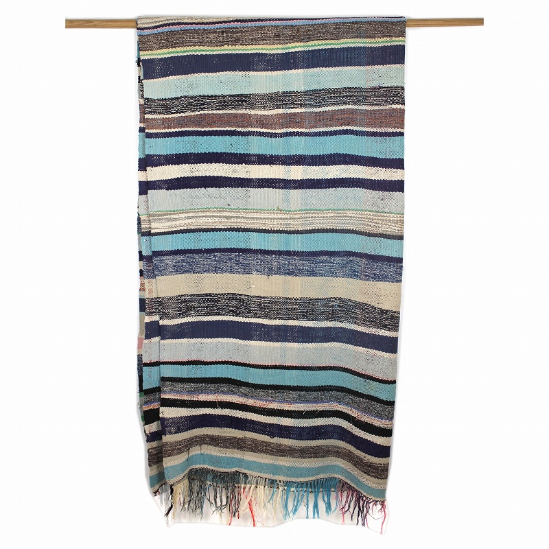 ビザラ(ハイク) チェック柄ベッドカバー 一点物-27