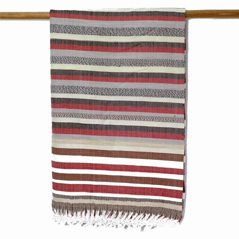 ビザラ チェック柄ベッドカバー 一点物-69