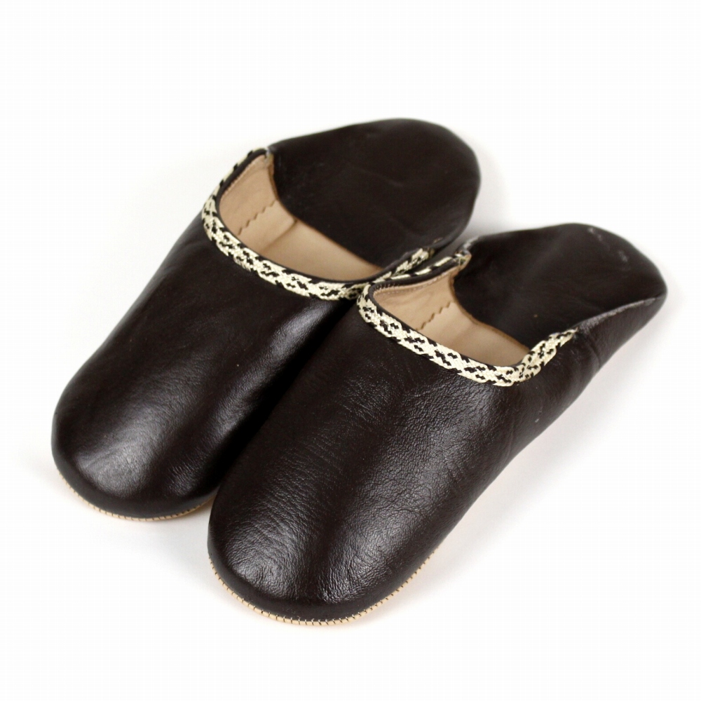 バブーシュ 縁リボン 黒xオフホワイト 24SS一点物 @5900→4720