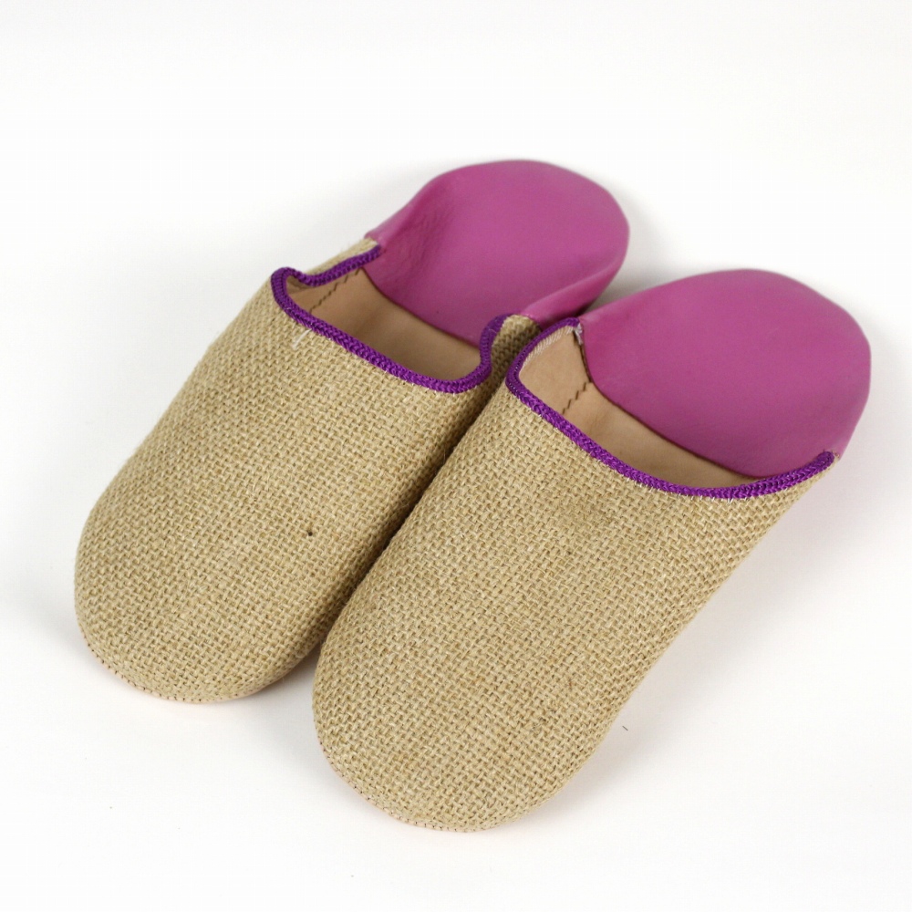 ジュートバブーシュ ピンク 24SS一点物 @5900→4720