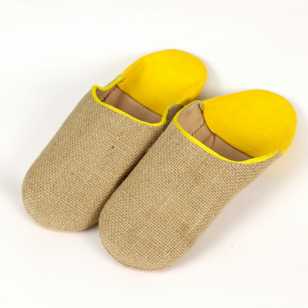 ジュートバブーシュ 黄色 24SS一点物 @5900→4720