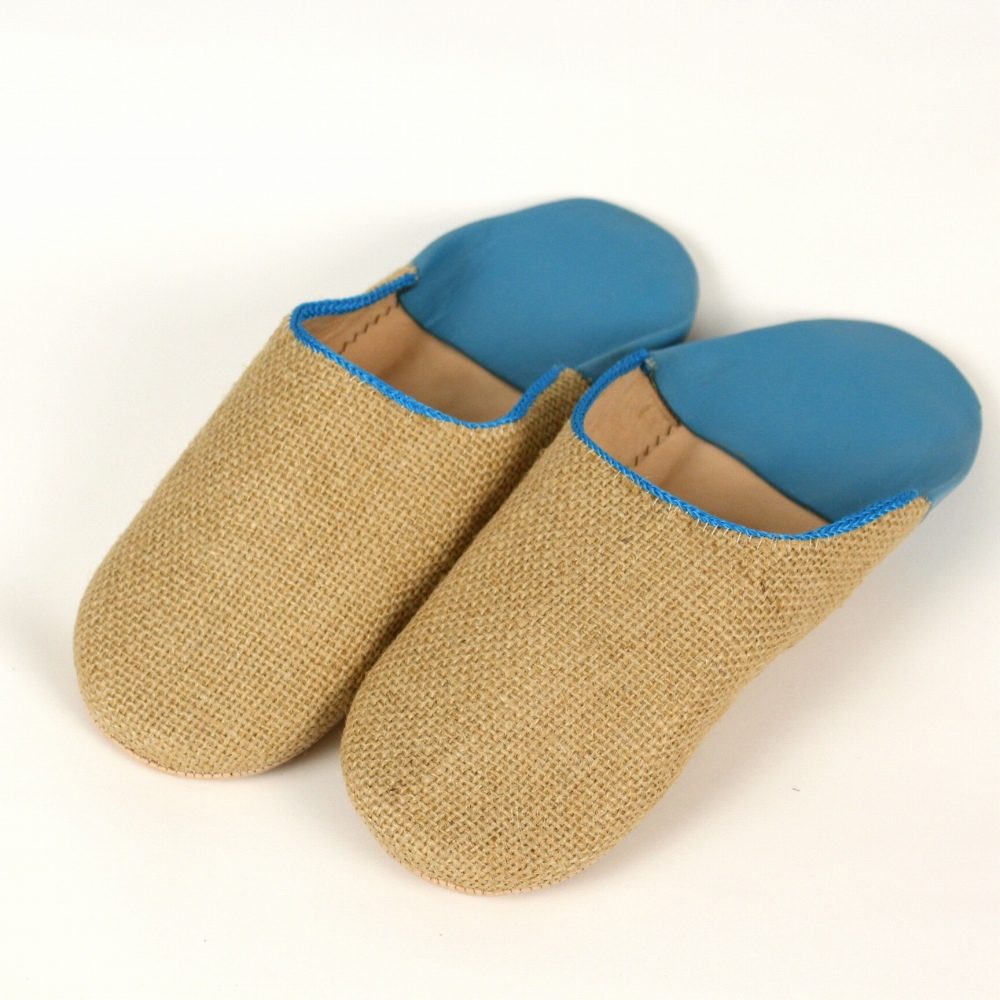 ジュートバブーシュ 青 24SS一点物 @5900→4720