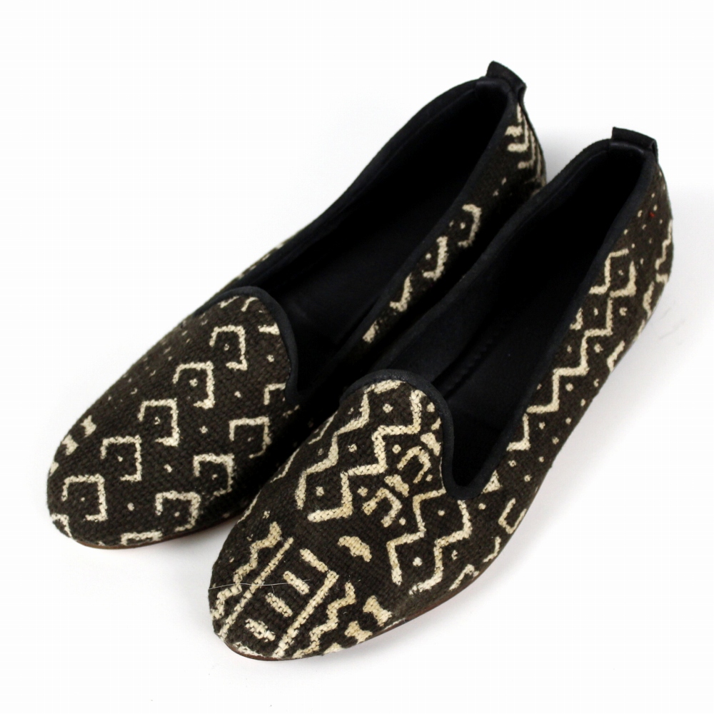 泥染めスリッポン 黒 24SS一点物 @17000→13600