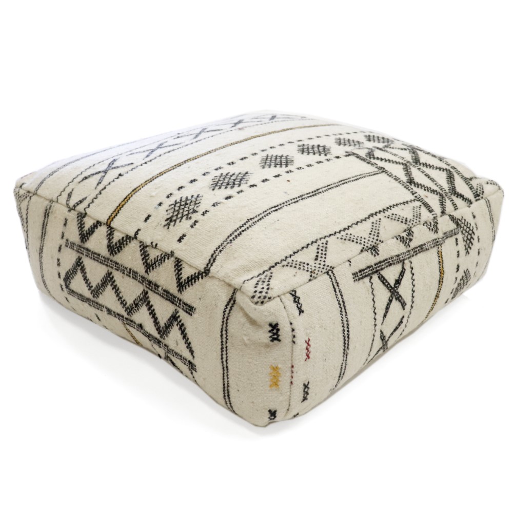 ワッザン 平織 四角クッションカバー(60x60xH20) 01