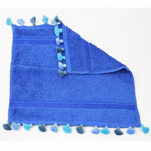 ポンポン付ハンドタオル