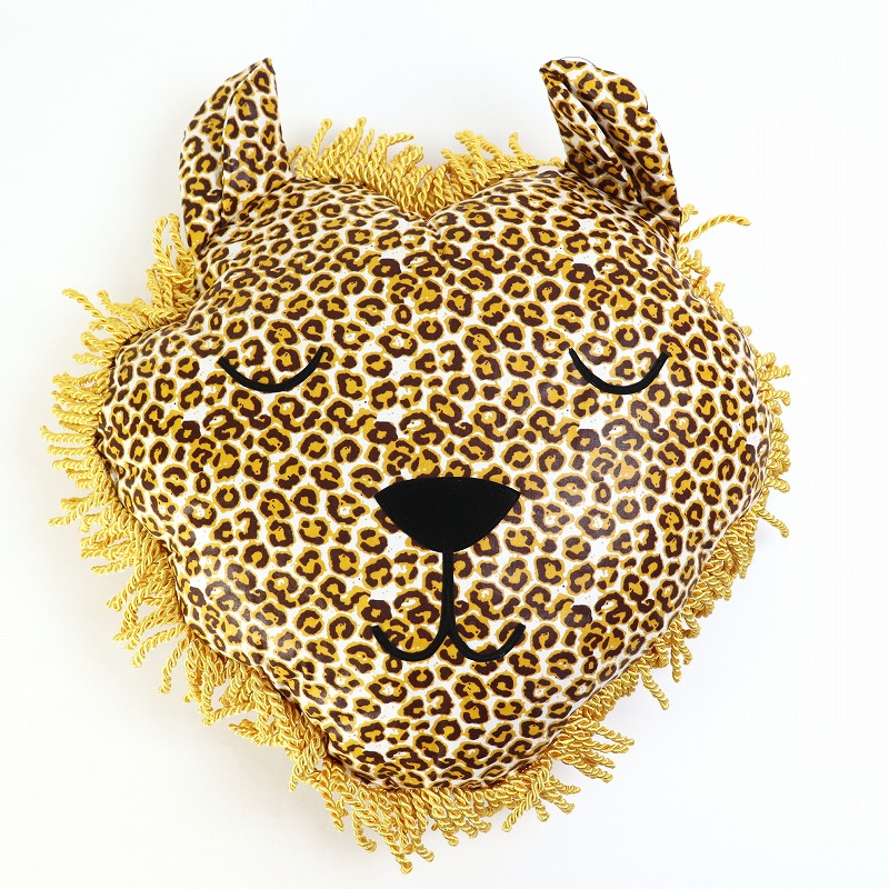 セネガル ライオンクッション 大 黄系 一点物