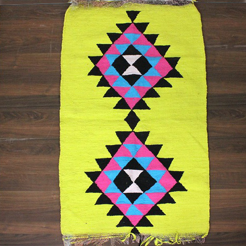 キリム 幾何学模様 60 一点物