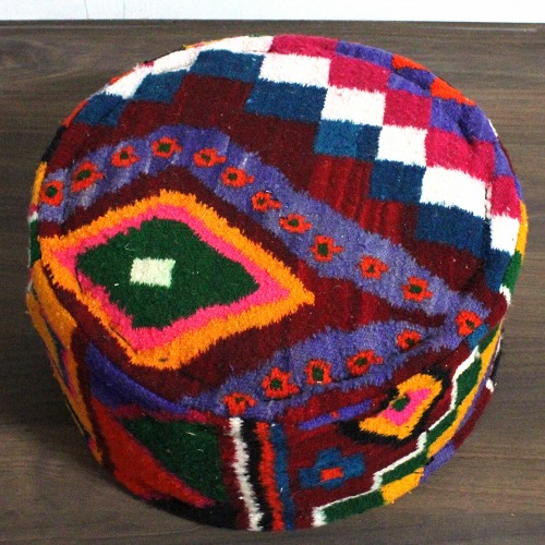 キリム円座 厚  一点物 1601