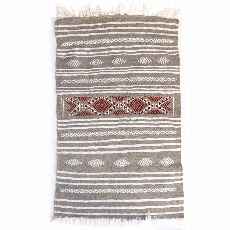 チュニジアキリム玄関マット 101x64 一点物