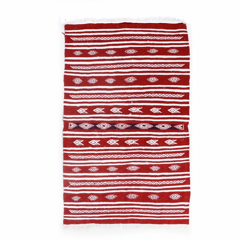 チュニジアキリム玄関マット 104x65 一点物