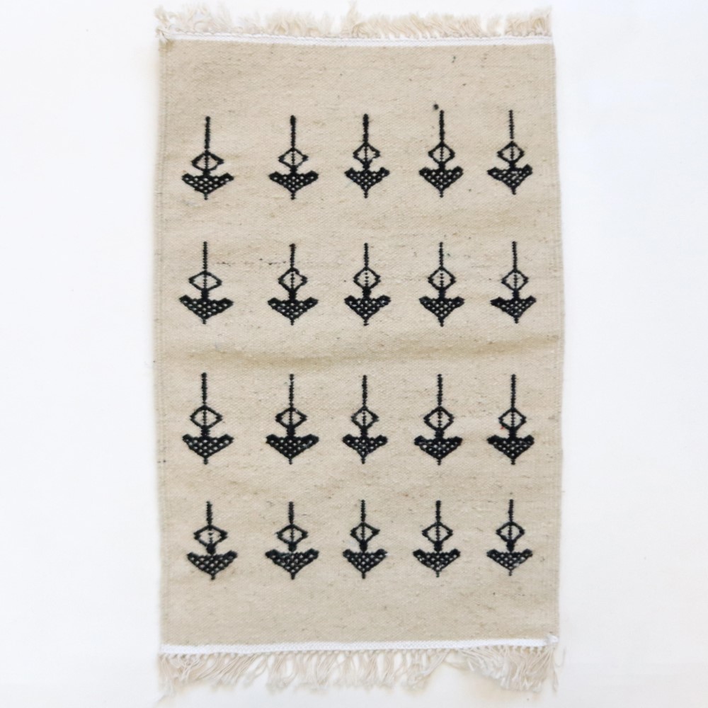 チュニジア キリム 玄関マット 小 65x42 一点物-03