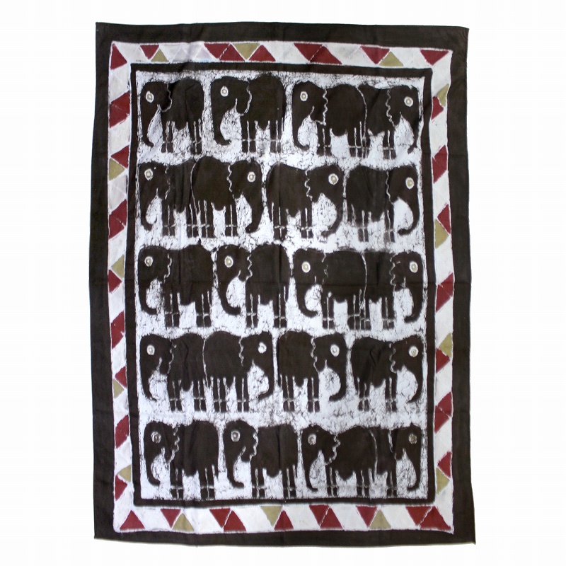 ジンバブエバティックテーブルクロス 一点物 02