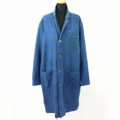 【受注】AFJK-12 藍染無地コート 一点物