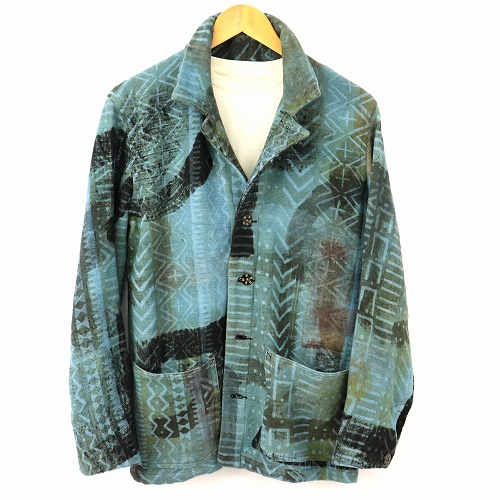 【受注】AFJK-13 泥染めジャケット NDOMO柄  一点物　02