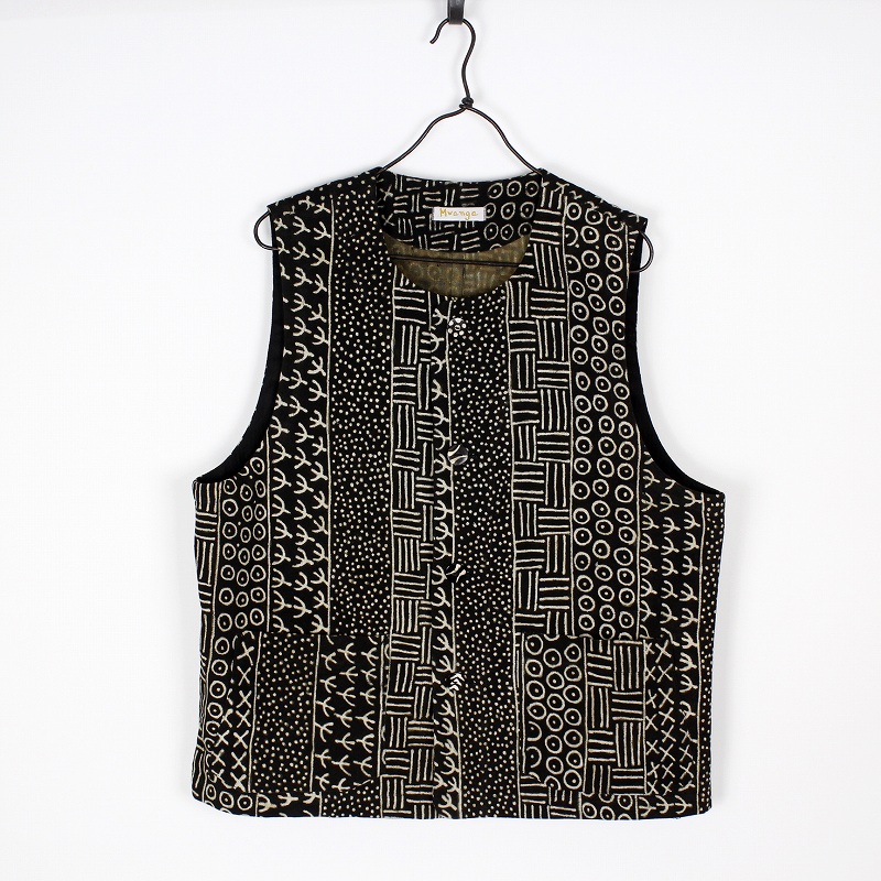 【受注】オーソドックスベスト 泥染細密_01