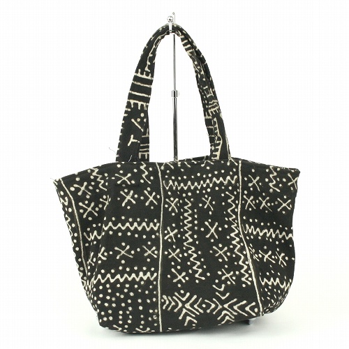 泥染め細密柄 小バッグ