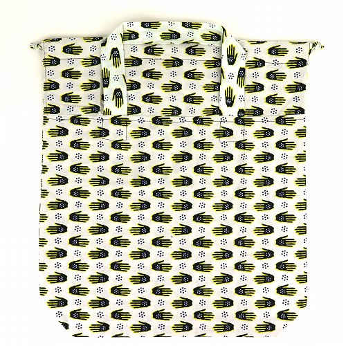 パーニュ巾着エコバッグ 大  89 白地手 BHP