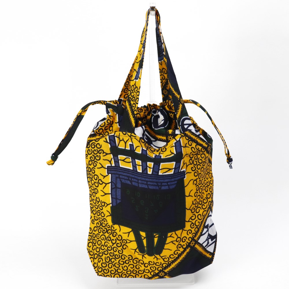 パーニュ巾着エコバッグ 小 208 学校 黄