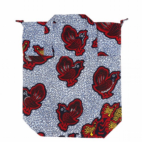 パーニュ巾着エコバッグ 中 赤鶏小 BHFP