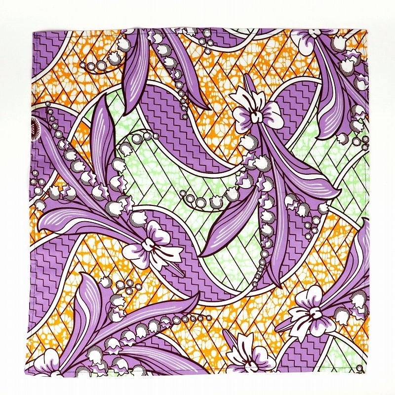 パーニュバンダナ 55X55 すずらん 薄紫 01【タグ無】