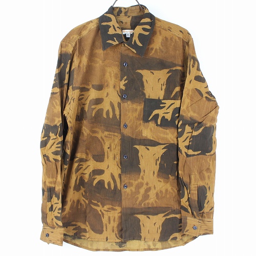 泥染長袖シャツ(ASSH-05)M バオバブ